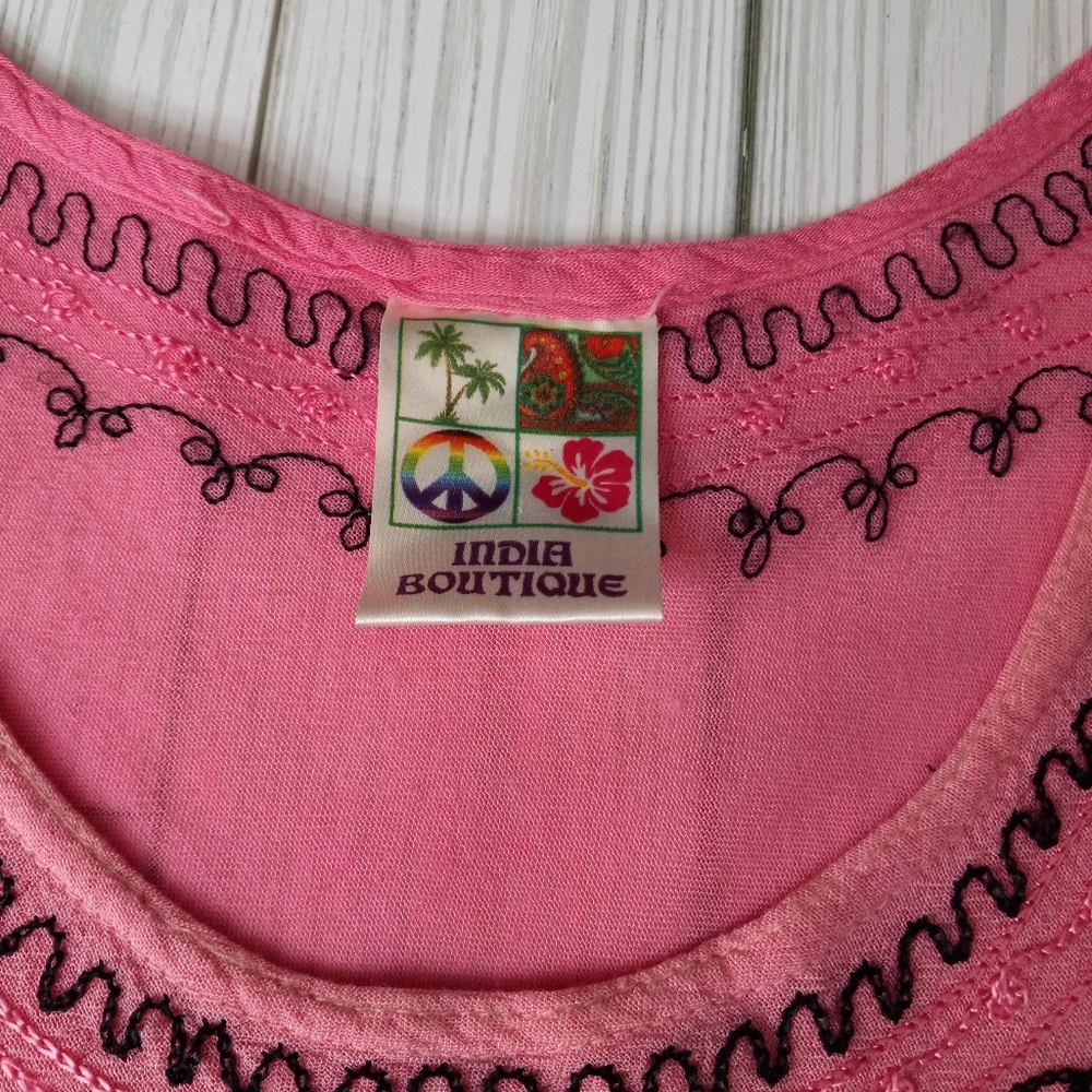 India Boutique Boho Hippie Tie Dye Tank Top - Picture 3 of 6